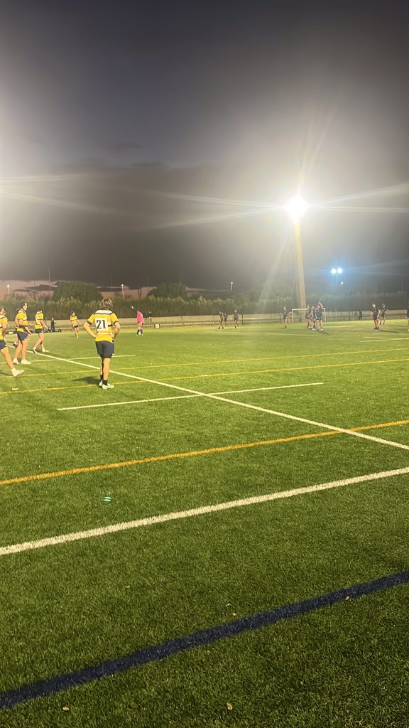 Rugby training action
